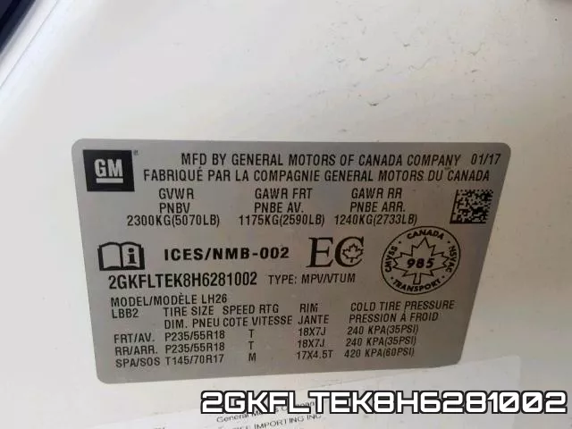 2GKFLTEK8H6281002 фото 2