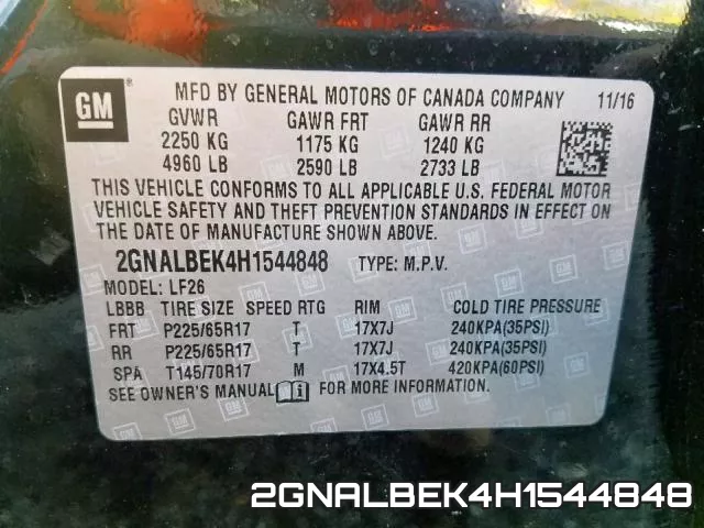 2GNALBEK4H1544848 фото 2