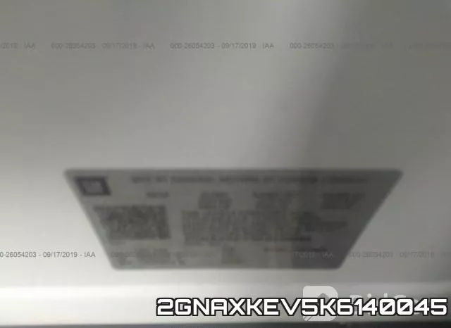 2GNAXKEV5K6140045 фото 10