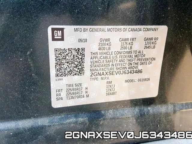 2GNAXSEV0J6343486 фото 2