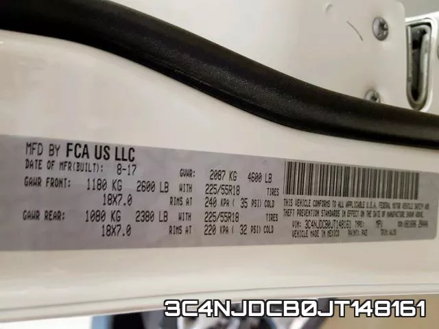 3C4NJDCB0JT148161 фото 2