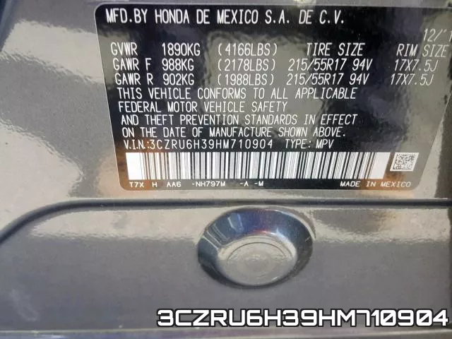 3CZRU6H39HM710904 фото 2