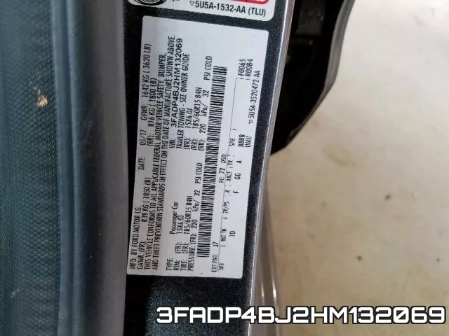 3FADP4BJ2HM132069 фото 2