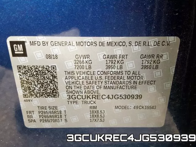 3GCUKREC4JG530939 фото 2