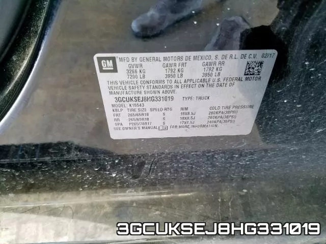 3GCUKSEJ8HG331019 фото 2