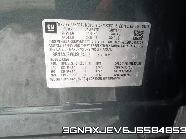 3GNAXJEV6JS584853 фото 2