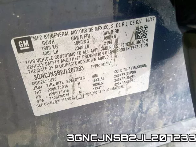 3GNCJNSB2JL207233 фото 2