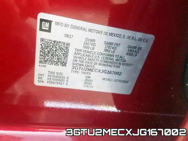 3GTU2MECXJG167002 фото 2