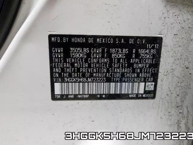 3HGGK5H68JM723223 фото 2