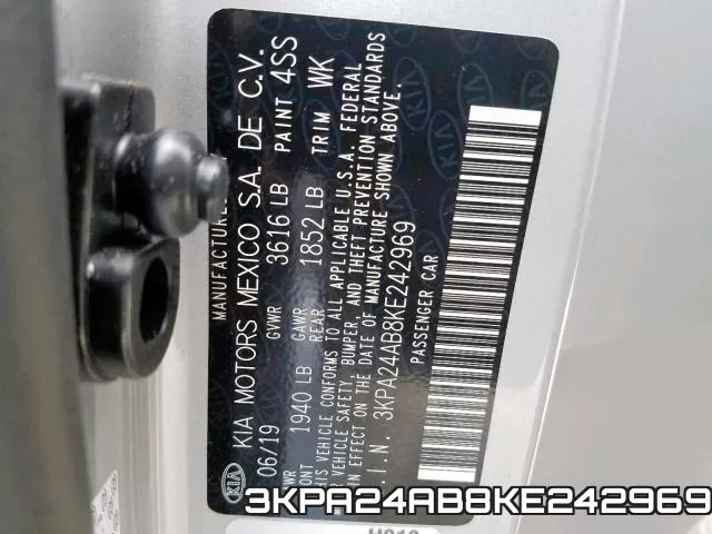 3KPA24AB8KE242969 фото 2