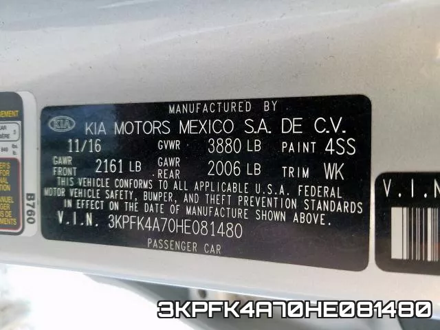 3KPFK4A70HE081480 фото 2