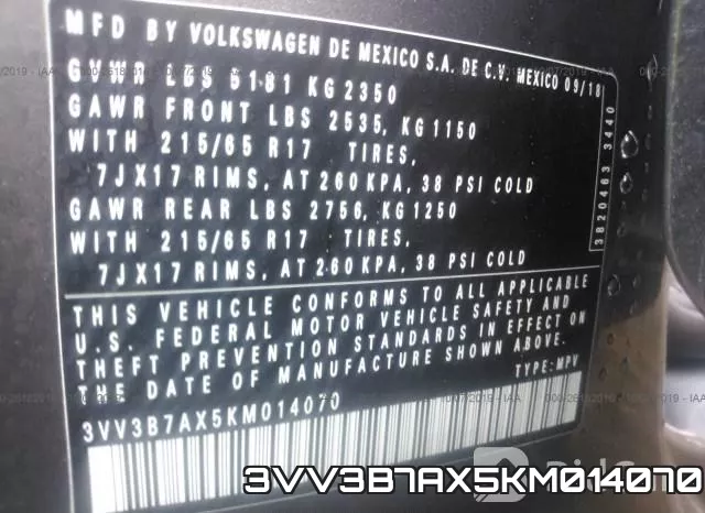 3VV3B7AX5KM014070 фото 10