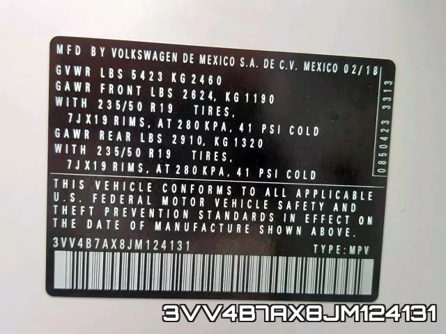 3VV4B7AX8JM124131 фото 2