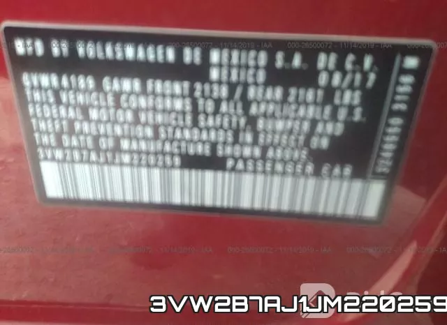 3VW2B7AJ1JM220259 фото 10