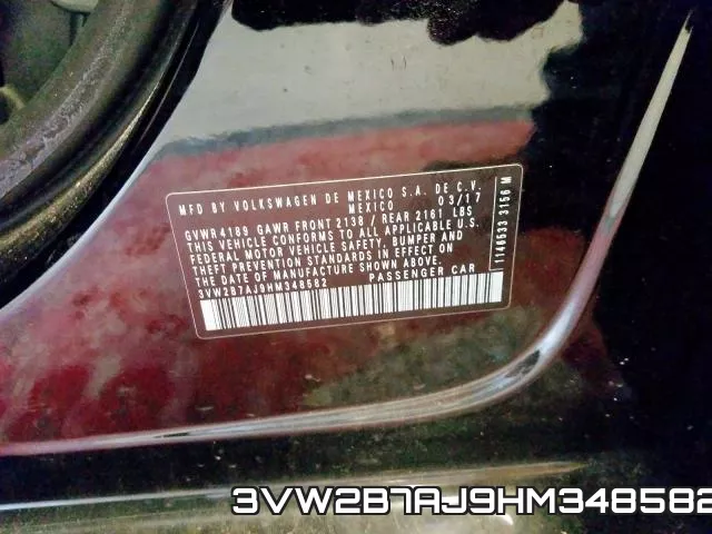 3VW2B7AJ9HM348582 фото 2