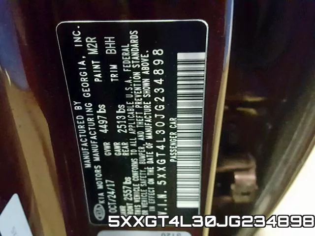 5XXGT4L30JG234898 фото 2