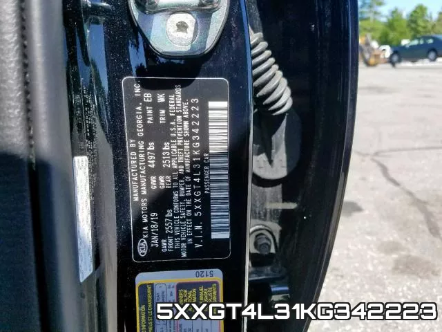 5XXGT4L31KG342223 фото 2