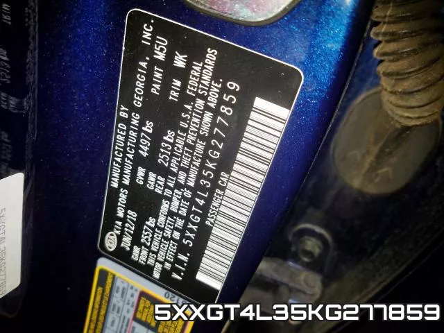 5XXGT4L35KG277859 фото 2