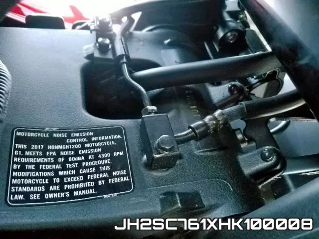 JH2SC761XHK100008 фото 2