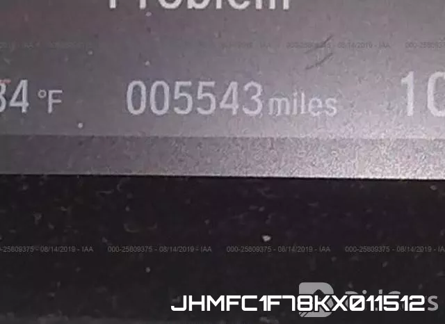 JHMFC1F78KX011512 фото 8