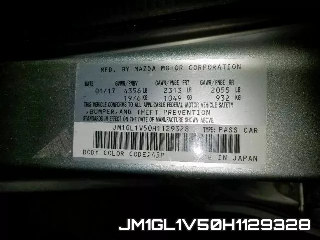 JM1GL1V50H1129328 фото 2