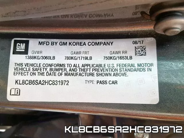 KL8CB6SA2HC831972 фото 2