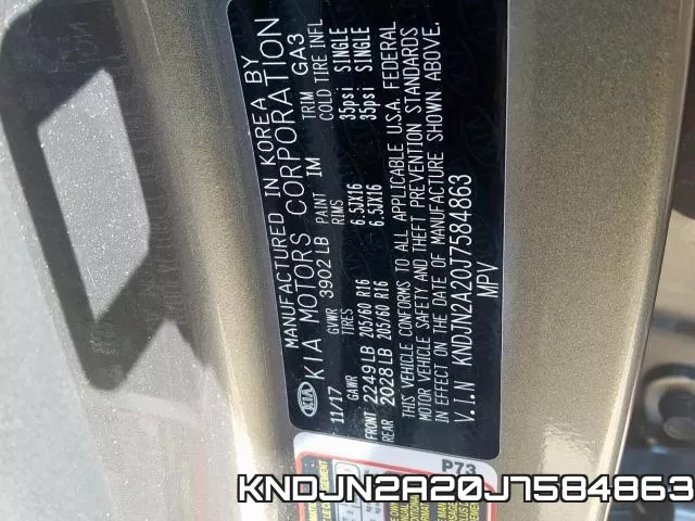 KNDJN2A20J7584863 фото 2