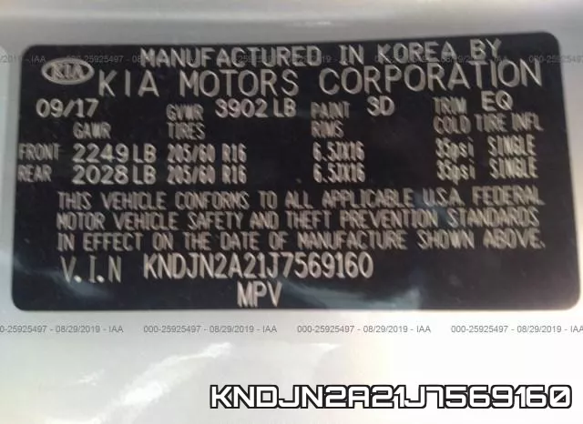 KNDJN2A21J7569160 фото 10