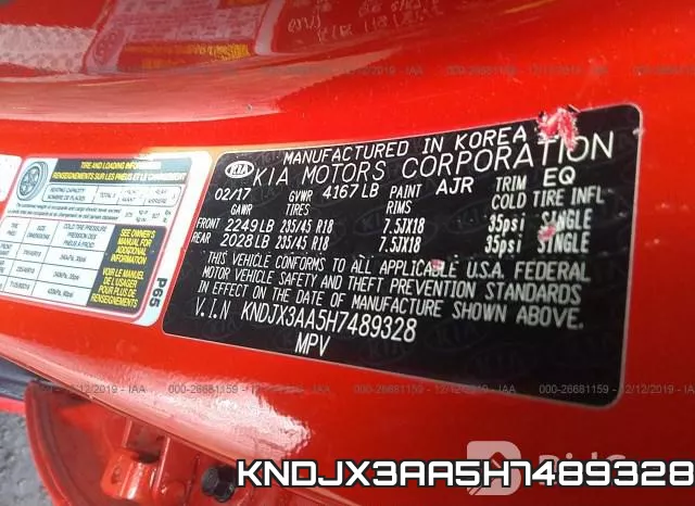 KNDJX3AA5H7489328 фото 10