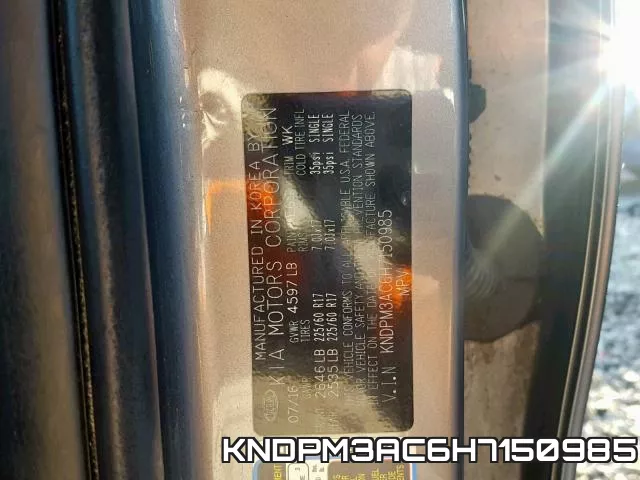 KNDPM3AC6H7150985 фото 2