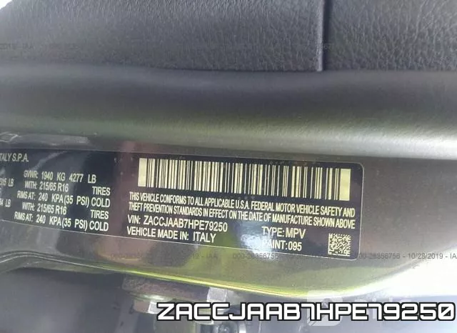 ZACCJAAB7HPE79250 фото 10