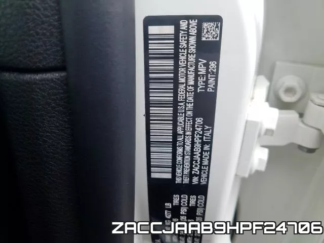 ZACCJAAB9HPF24706 фото 2