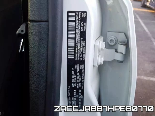 ZACCJABB7HPE80770 фото 2