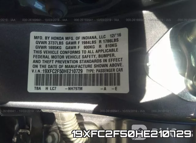 19XFC2F50HE210729 фото 10