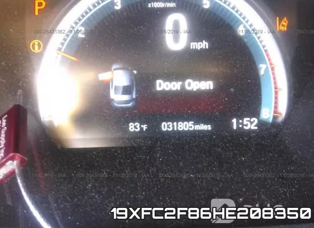 19XFC2F86HE208350 фото 8