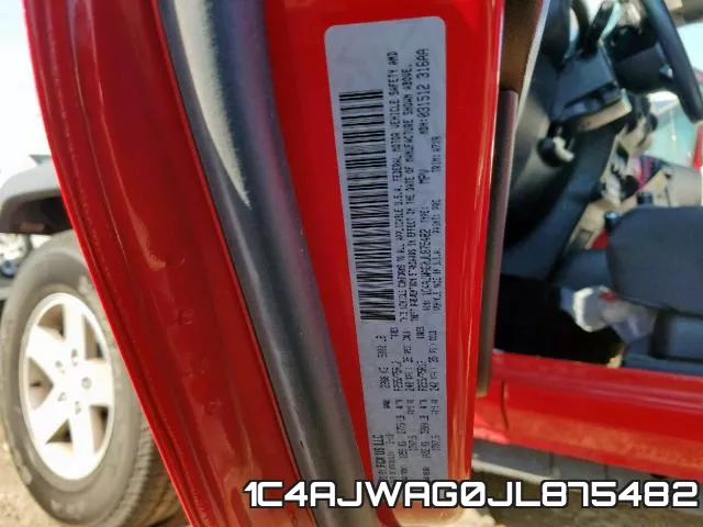 1C4AJWAG0JL875482 фото 2