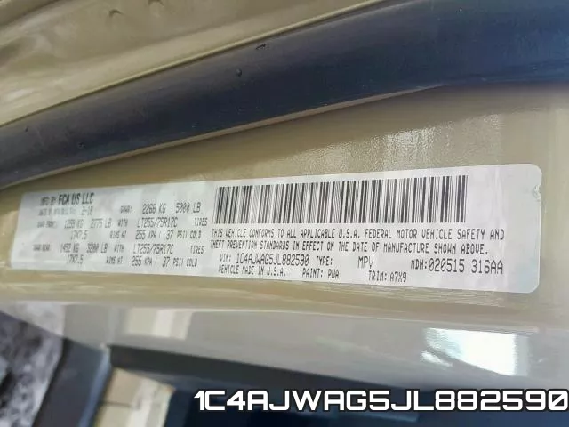 1C4AJWAG5JL882590 фото 2