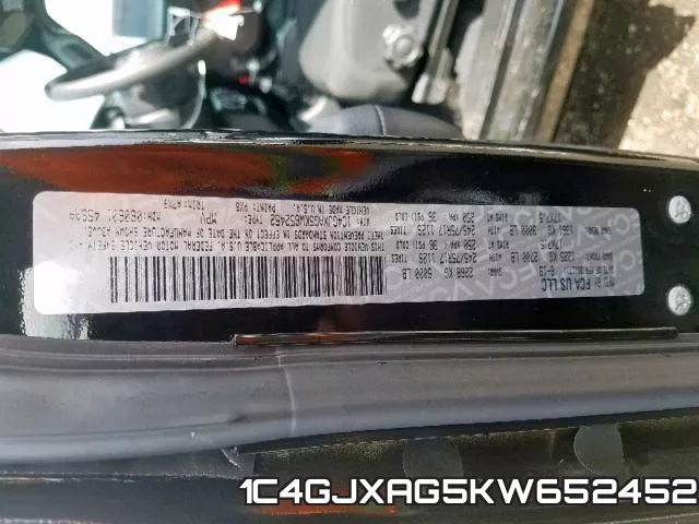 1C4GJXAG5KW652452 фото 2