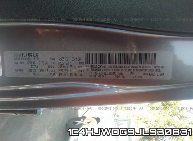 1C4HJWDG9JL930831 фото 8