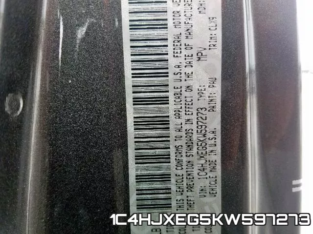 1C4HJXEG5KW597273 фото 2