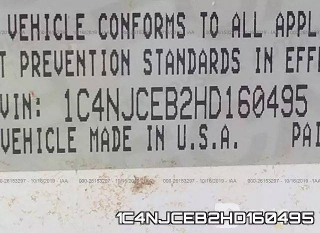 1C4NJCEB2HD160495 фото 7