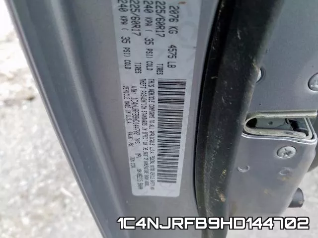 1C4NJRFB9HD144702 фото 2