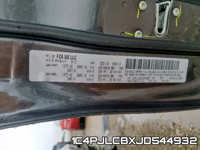1C4PJLCBXJD544932 фото 2