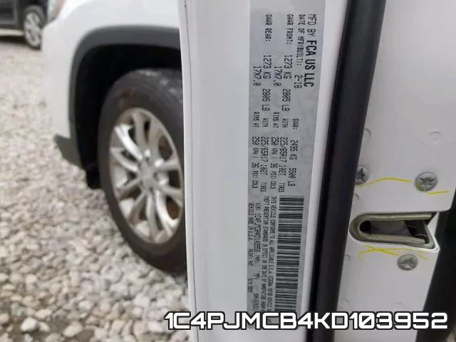 1C4PJMCB4KD103952 фото 2