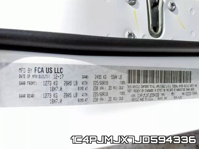1C4PJMJX7JD594336 фото 2