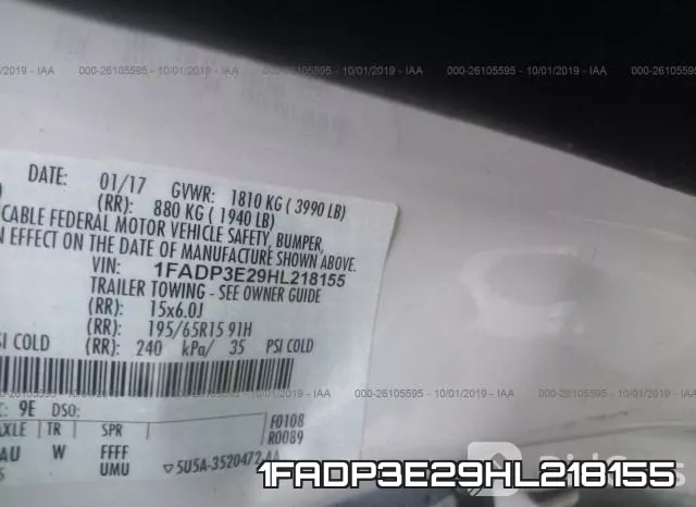 1FADP3E29HL218155 фото 10