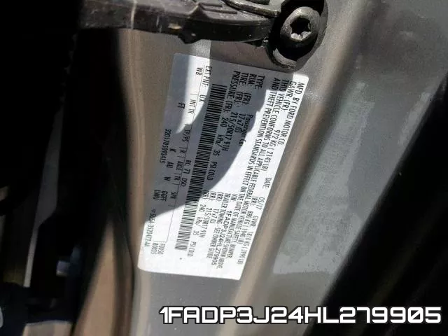 1FADP3J24HL279905 фото 2