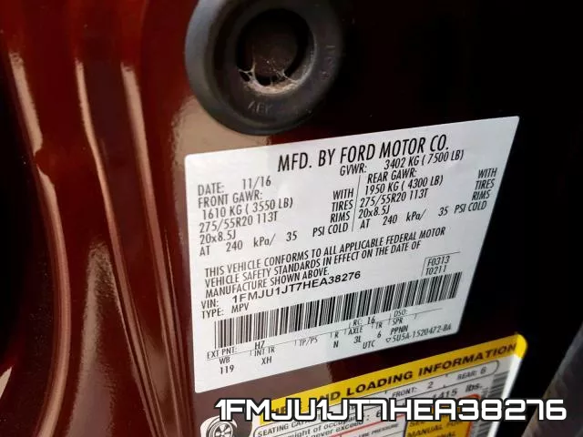 1FMJU1JT7HEA38276 фото 2