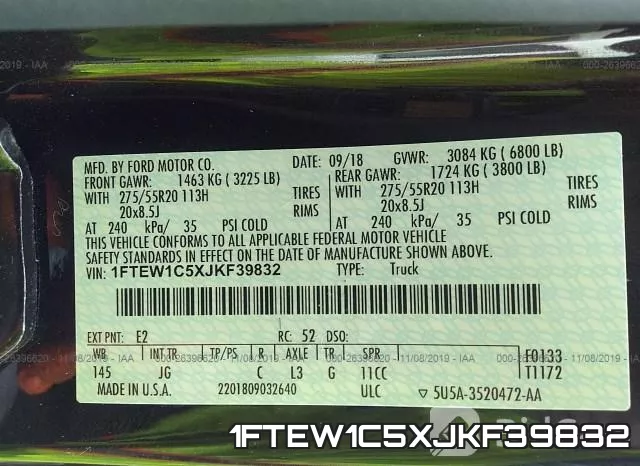 1FTEW1C5XJKF39832 фото 10