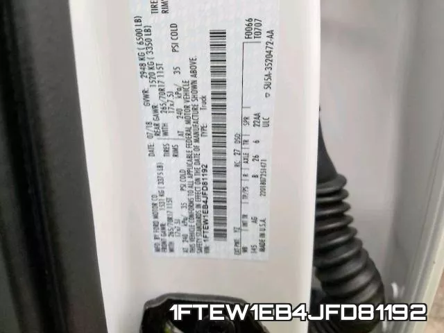 1FTEW1EB4JFD81192 фото 2